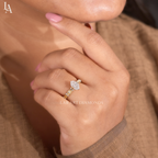 Oval Cut Vintage Milgrain Engagement Ring
