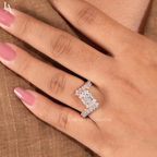 Radiant Cut Cluster Bypass Ring