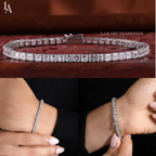 Classic Asscher Cut Tennis Bracelet