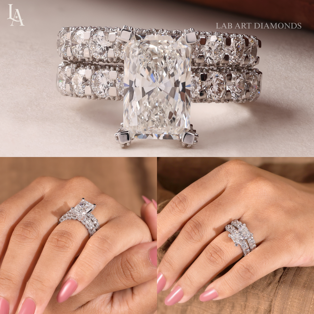 Radiant Cut Bridal Set & Engagement Ring
