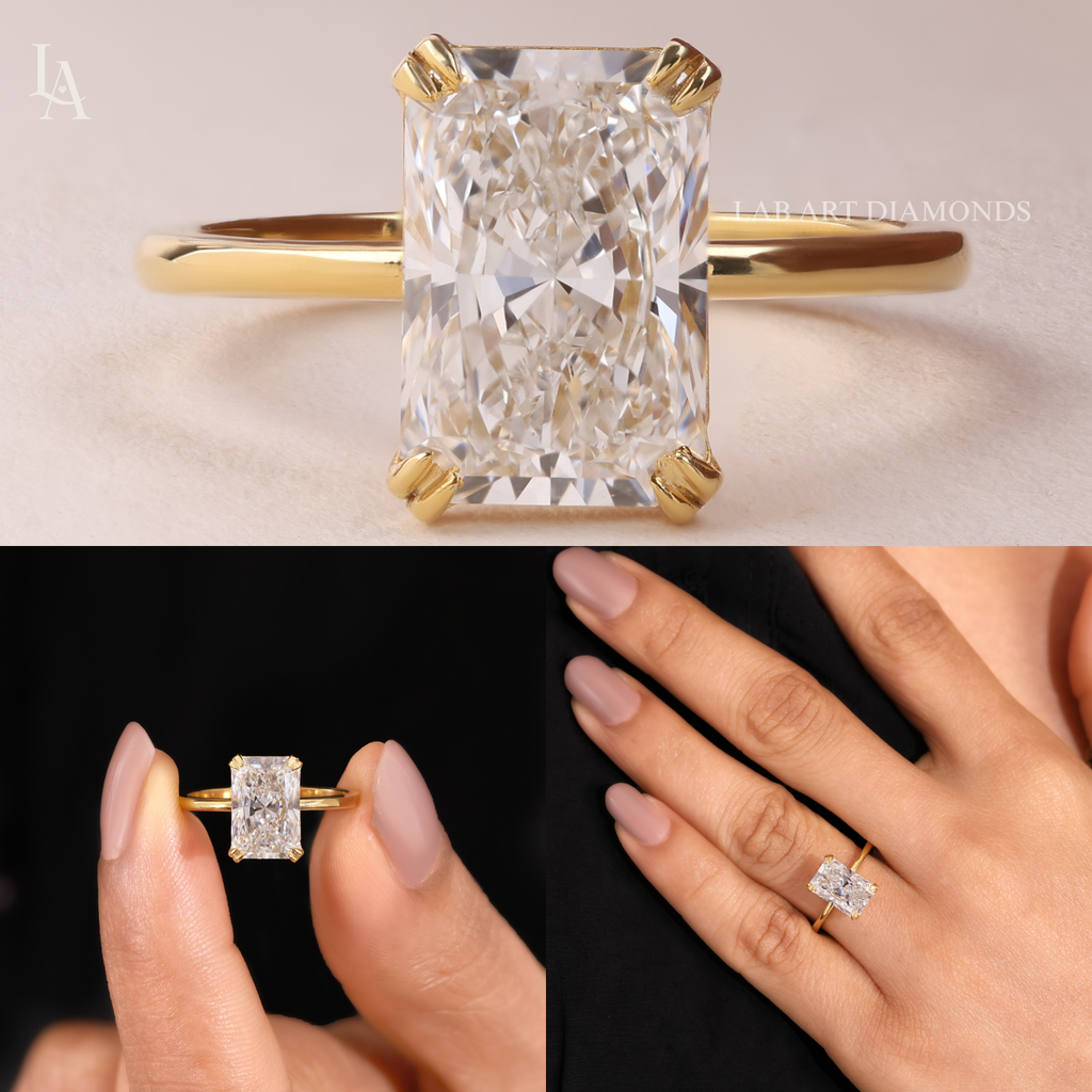 Radiant Cut Solitaire Engagement Ring
