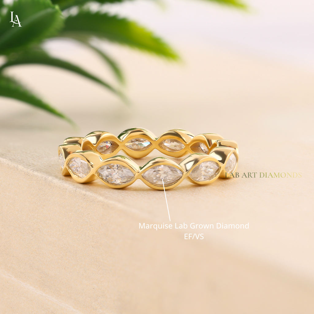 Marquise Cut Full Eternity Ring