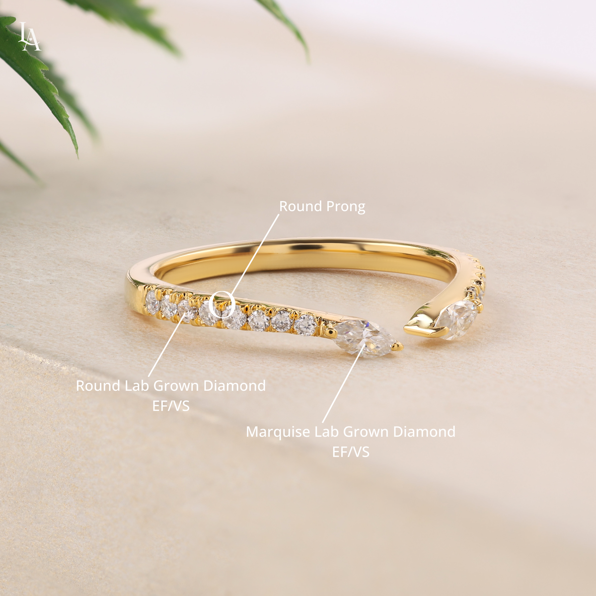 Open Cuff Ended Stacking Ring