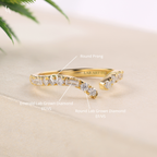 Bagutte Open Ended Stacking Art Deco Ring