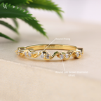 Twisted Dainty Spiral Half Eternity Ring