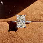 Radiant Cut Pave Engagement Ring
