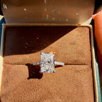 Radiant Cut Pave Engagement Ring