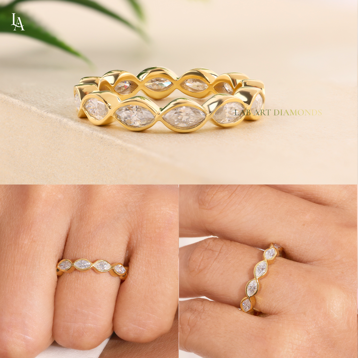 Marquise Cut Full Eternity Ring