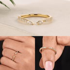 Open Cuff Ended Stacking Ring