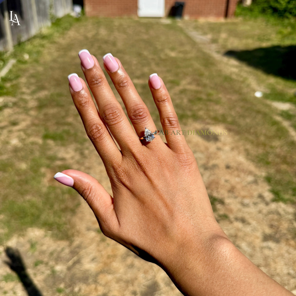 Pear Cut Solitaire Engagement Ring