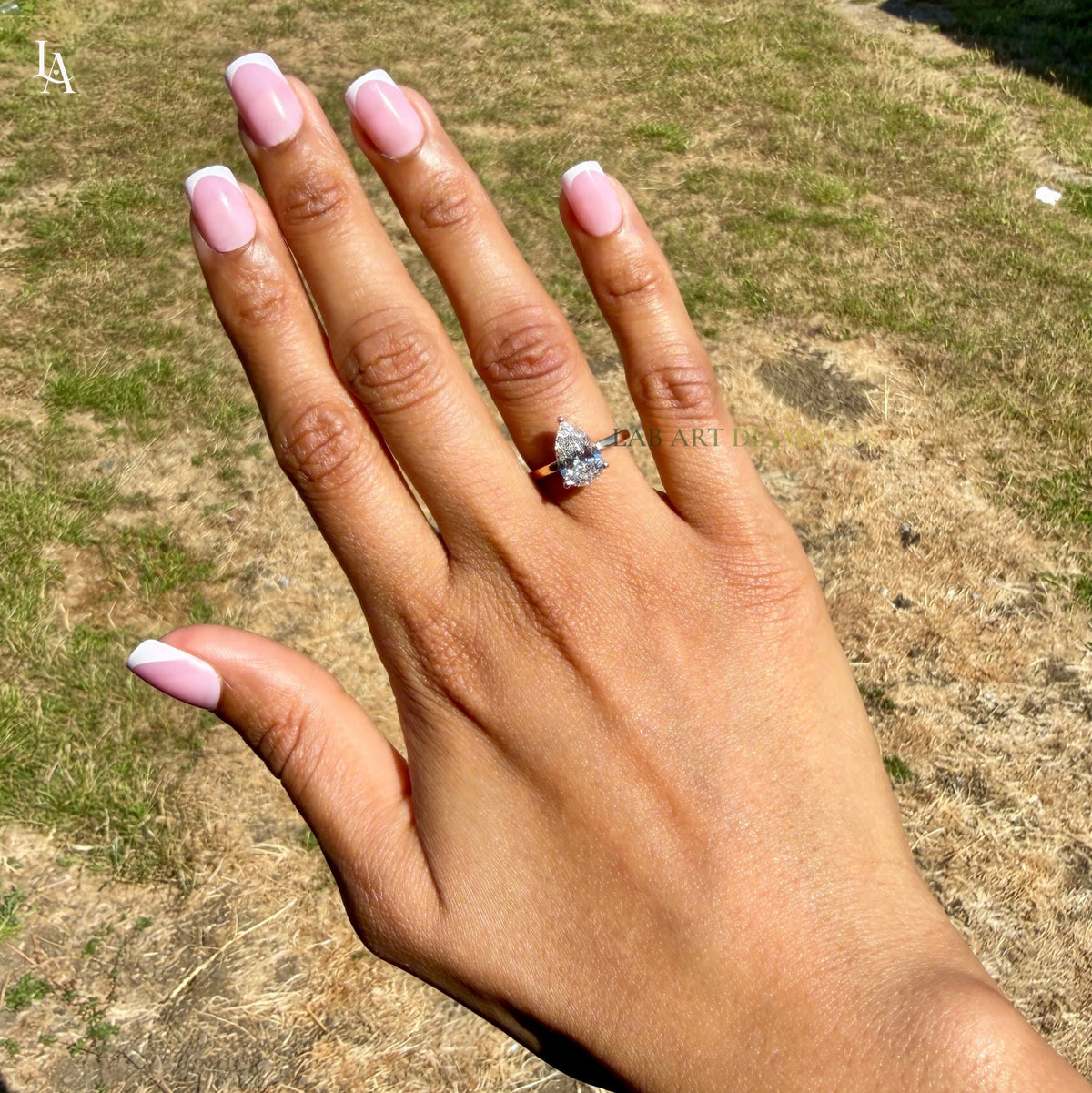 Pear Cut Solitaire Engagement Ring