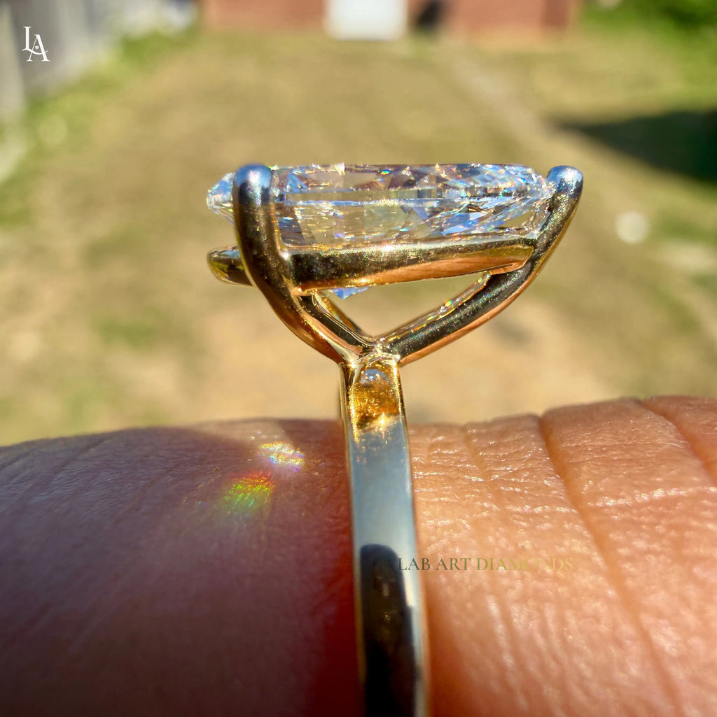 Pear Cut Solitaire Engagement Ring