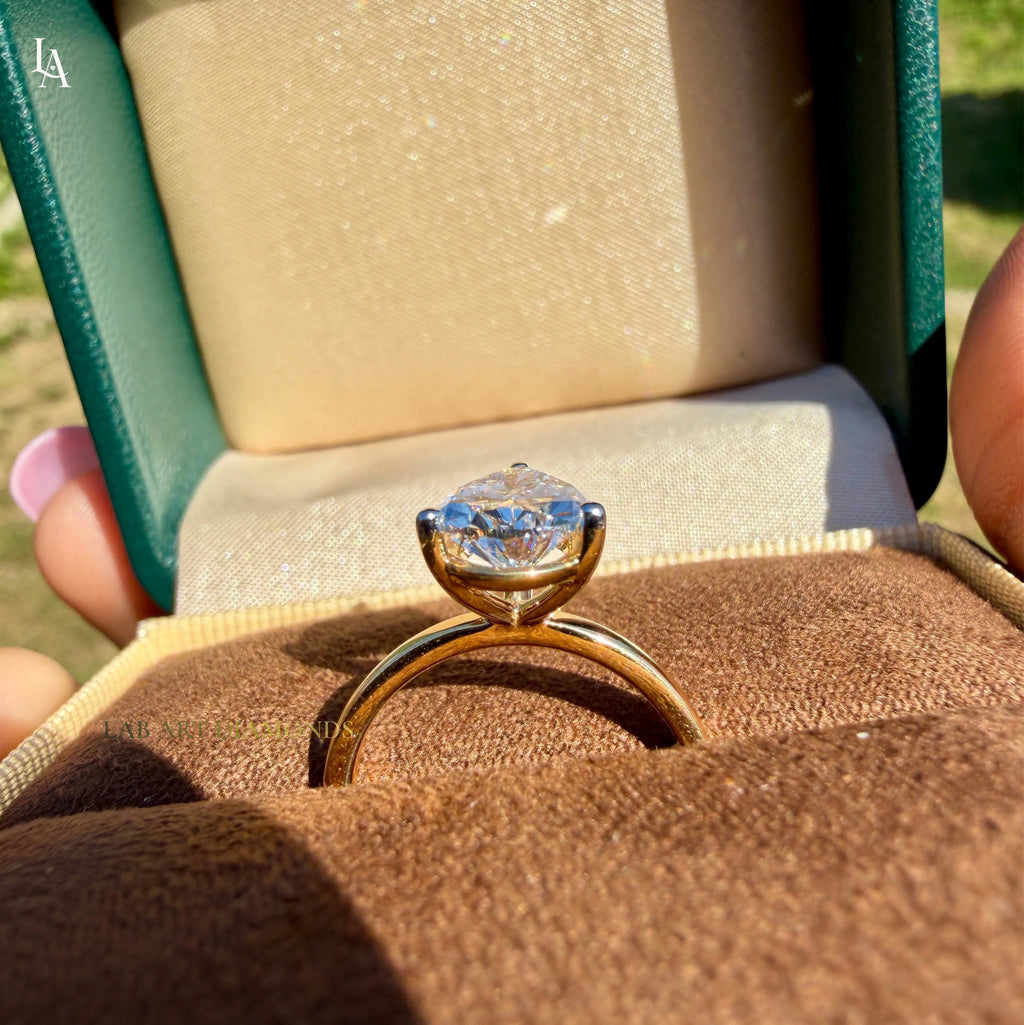 Pear Cut Solitaire Engagement Ring