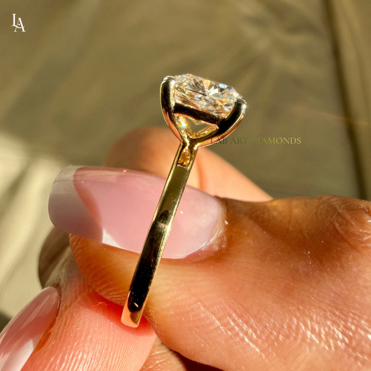 Cushion Cut Solitaire Engagement Ring