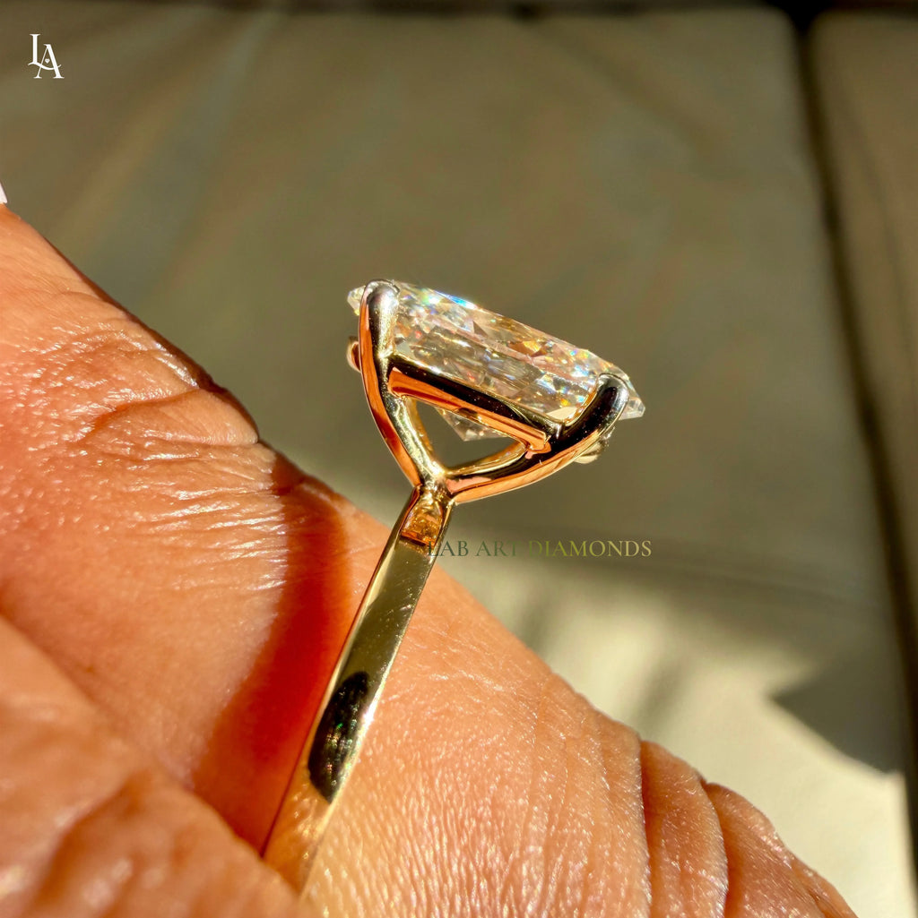 Pear Cut Solitaire Engagement Ring