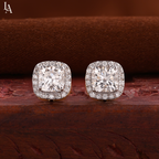 Cushion Cut Stud Earrings