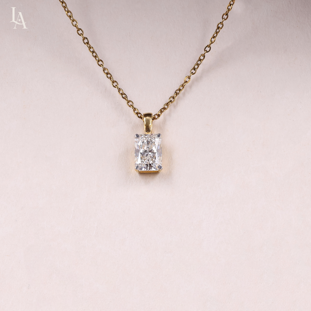 Cushion Cut Solitaire Pendent