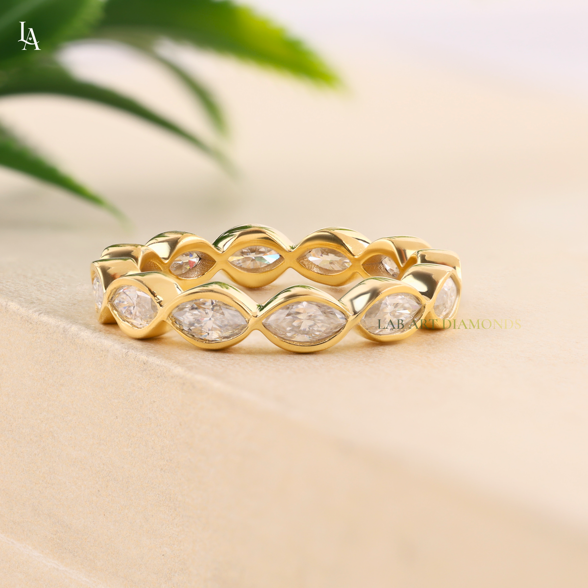 Marquise Cut Full Eternity Ring