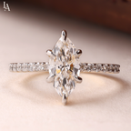 Marquise Cut Solitaire Engagement Ring
