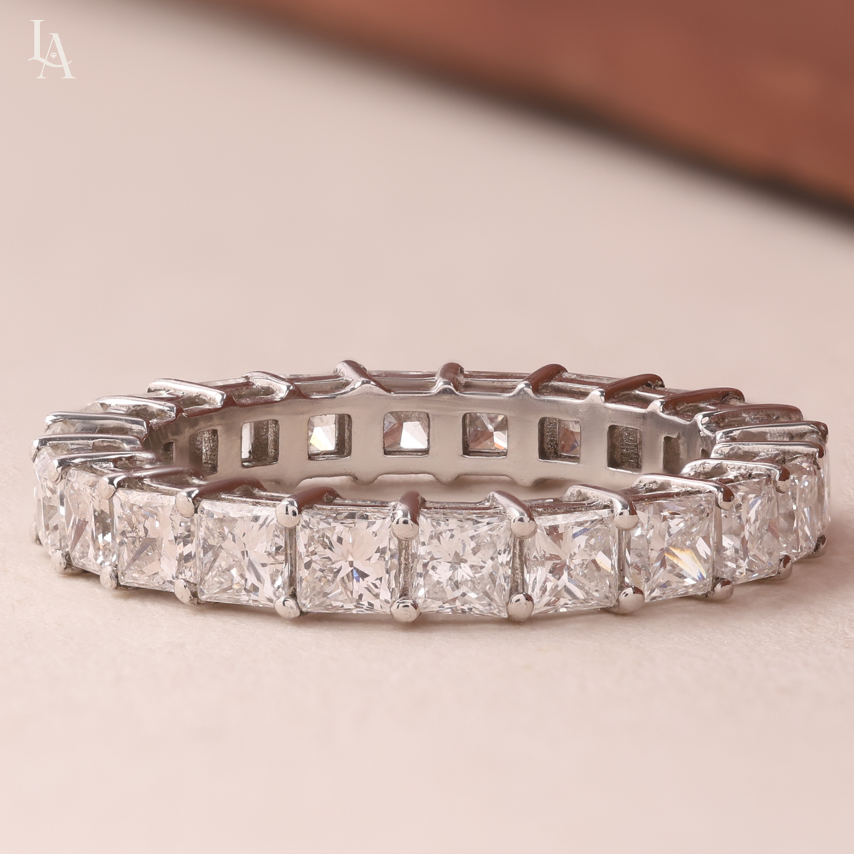 Princess Cut Full Eternity Band