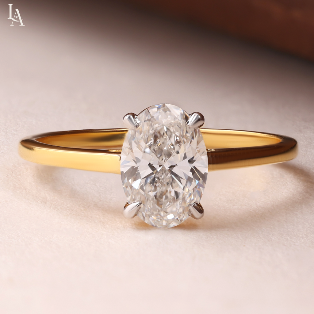 Oval Cut Solitaire Engagement Ring