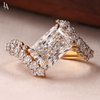 Radiant Cut Cluster Bypass Ring