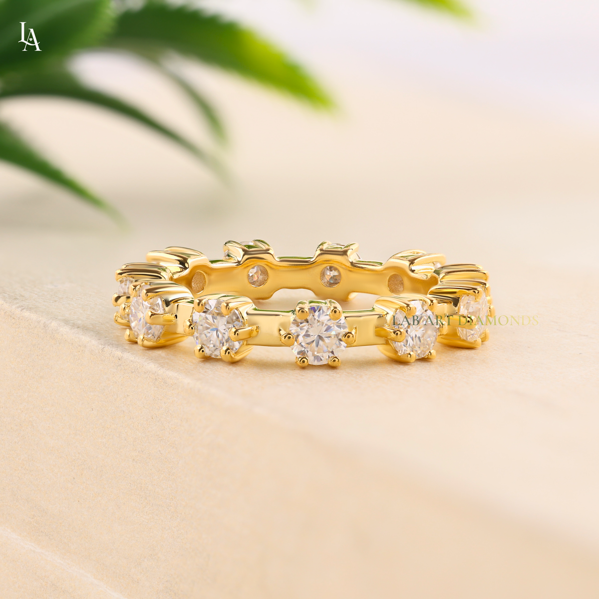 Round Brilliant Full Eternity Band
