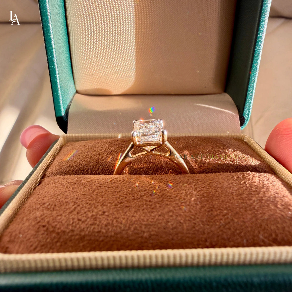 Emerald Cut Solitaire Engagement Ring