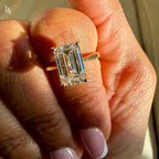 Emerald Cut Solitaire Engagement Ring