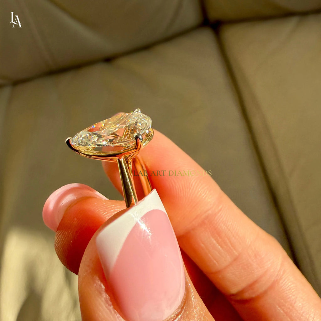 Pear Cut Solitaire Engagement Ring