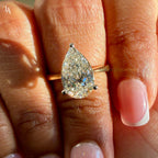 Pear Cut Solitaire Engagement Ring
