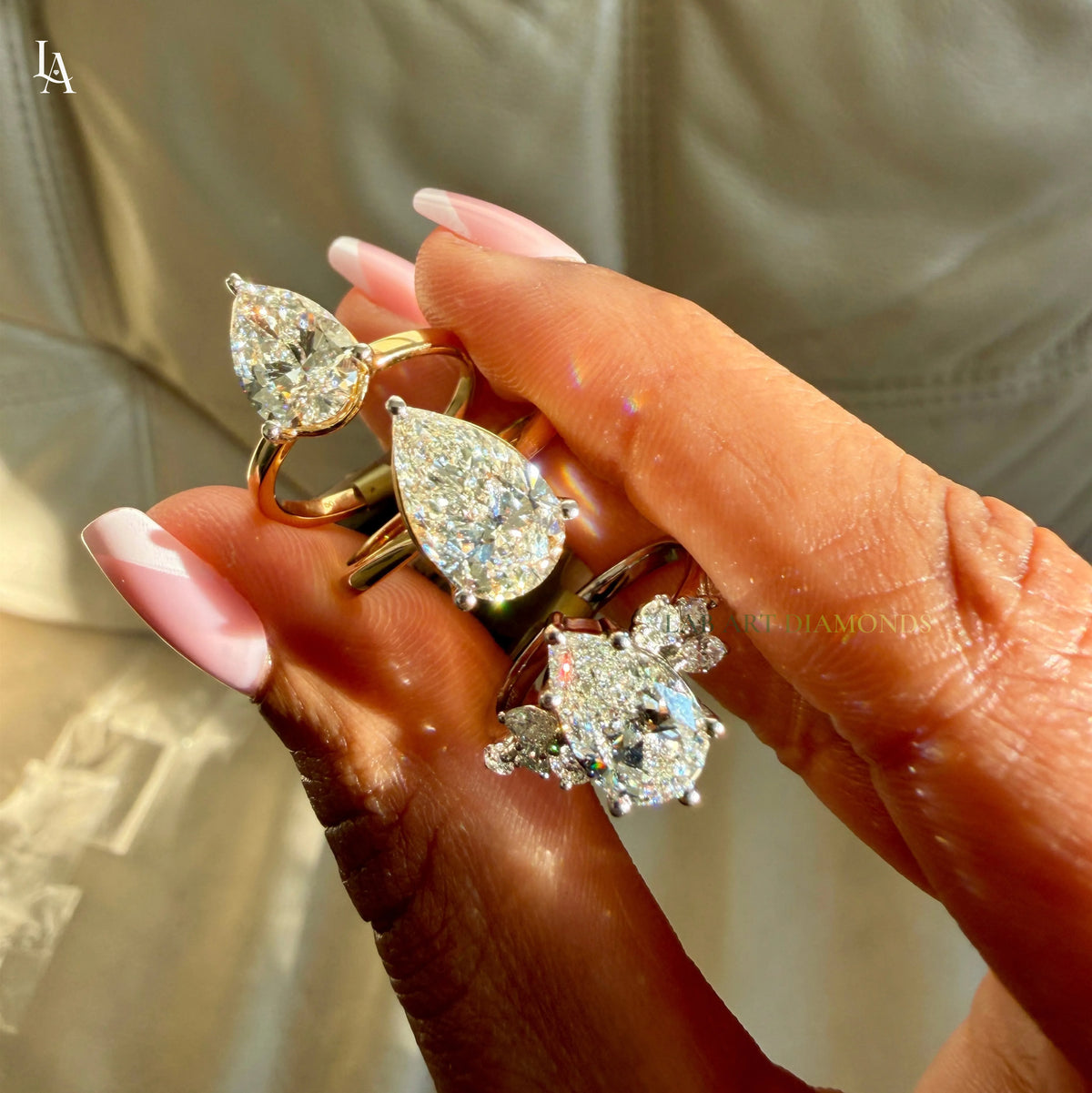 Pear Cut Solitaire Engagement Ring