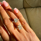 Radiant Cut Pave Engagement Ring