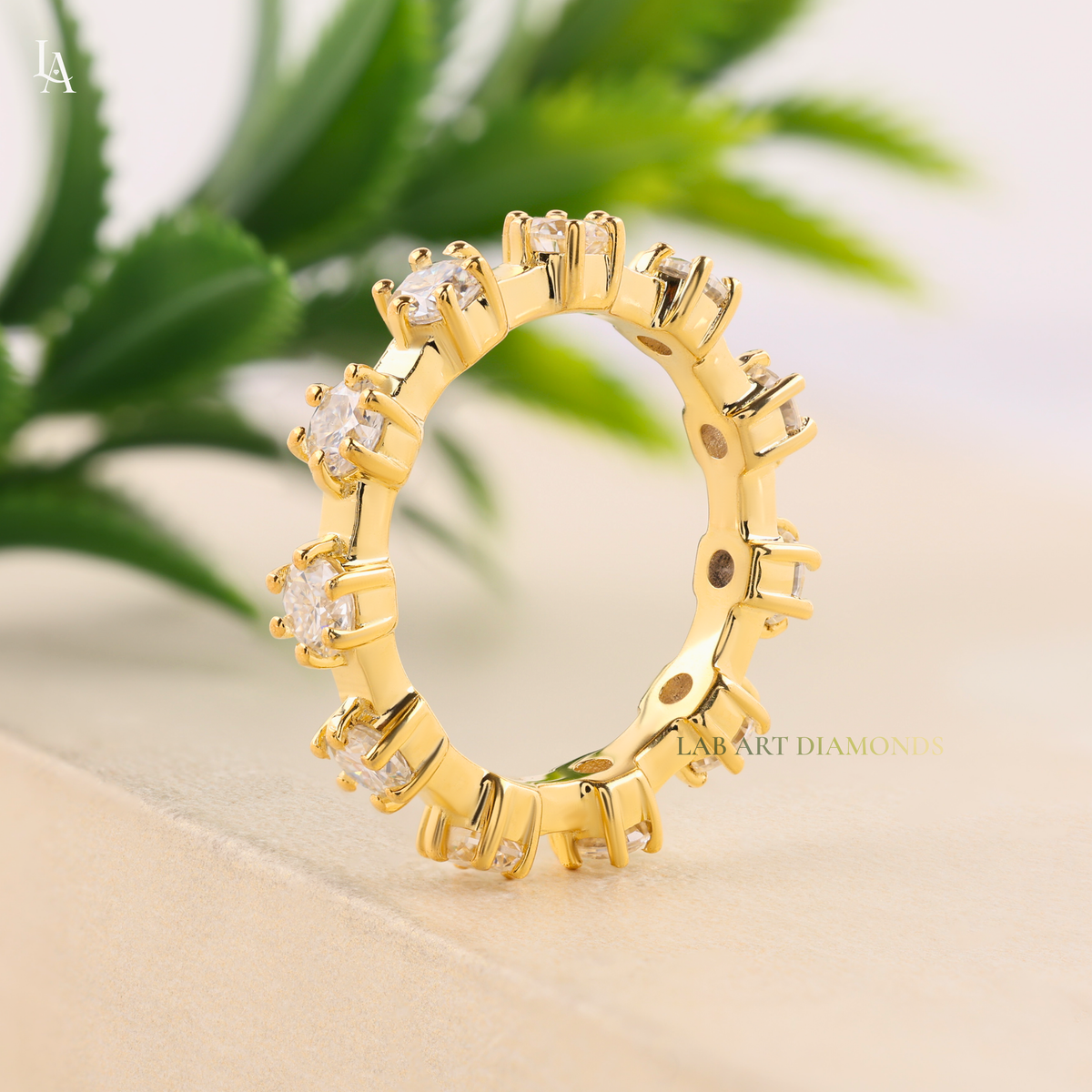 Round Brilliant Full Eternity Band