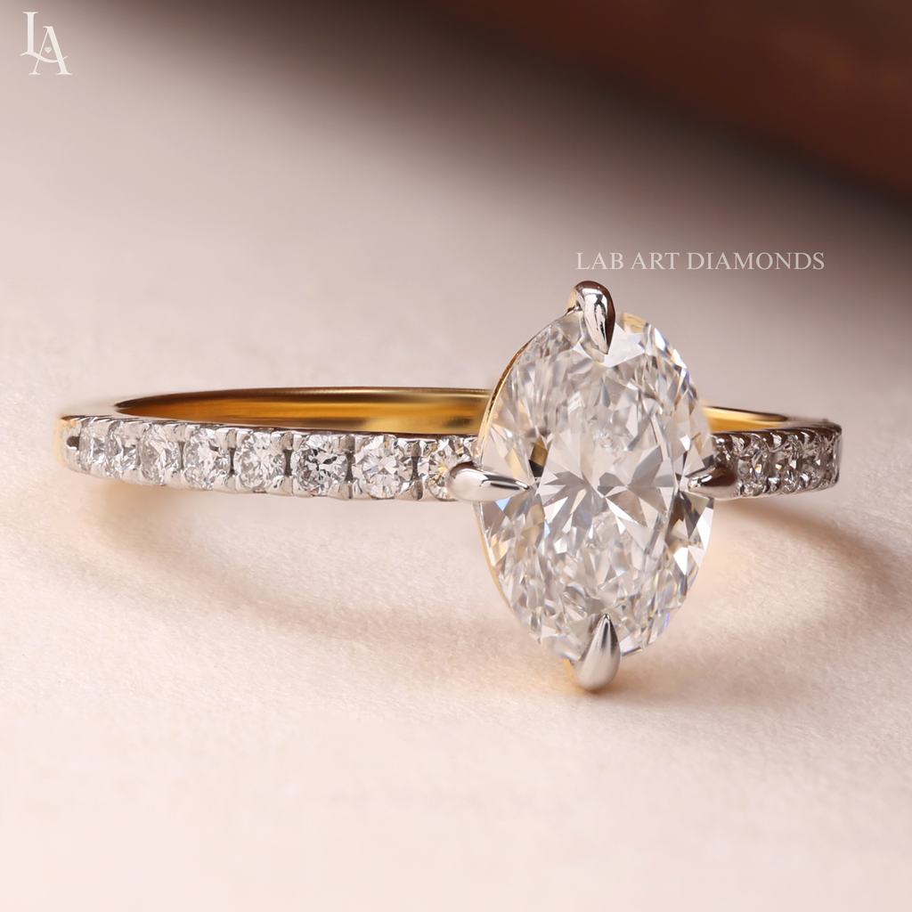 Classic Oval Cut Solitaire Engagement Ring