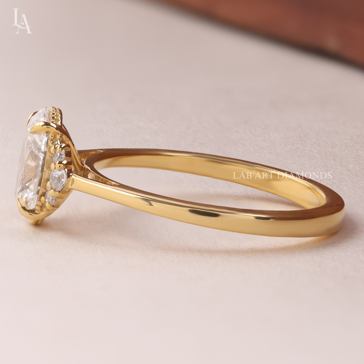 Vintage Inspired Oval Cut Engagement Ring