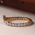 V Shaped Chevron Eternity Band