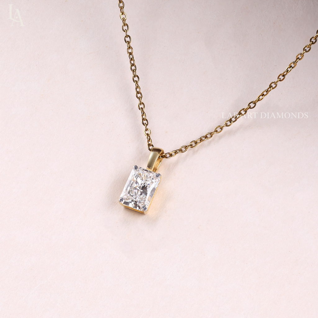 Cushion Cut Solitaire Pendent