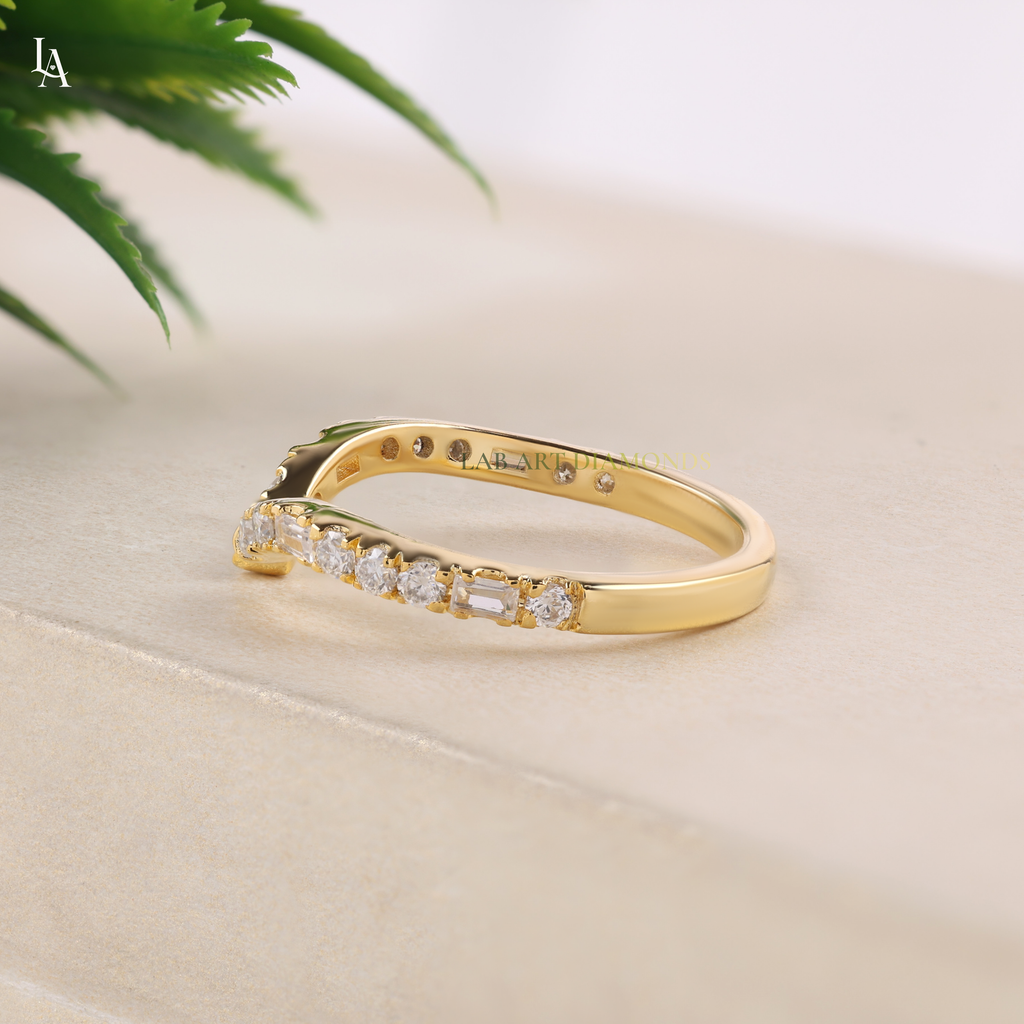 Bagutte Open Ended Stacking Art Deco Ring