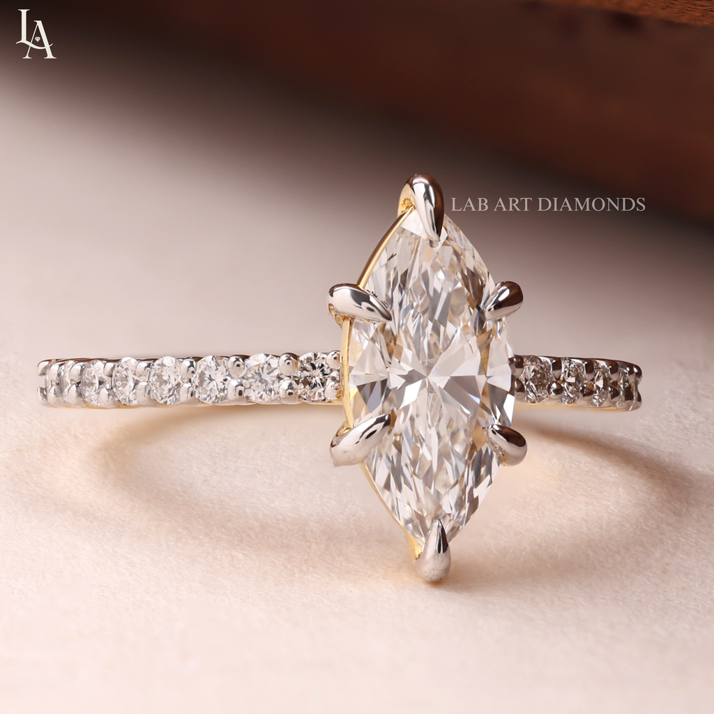 Marquise Cut Solitaire Engagement Ring