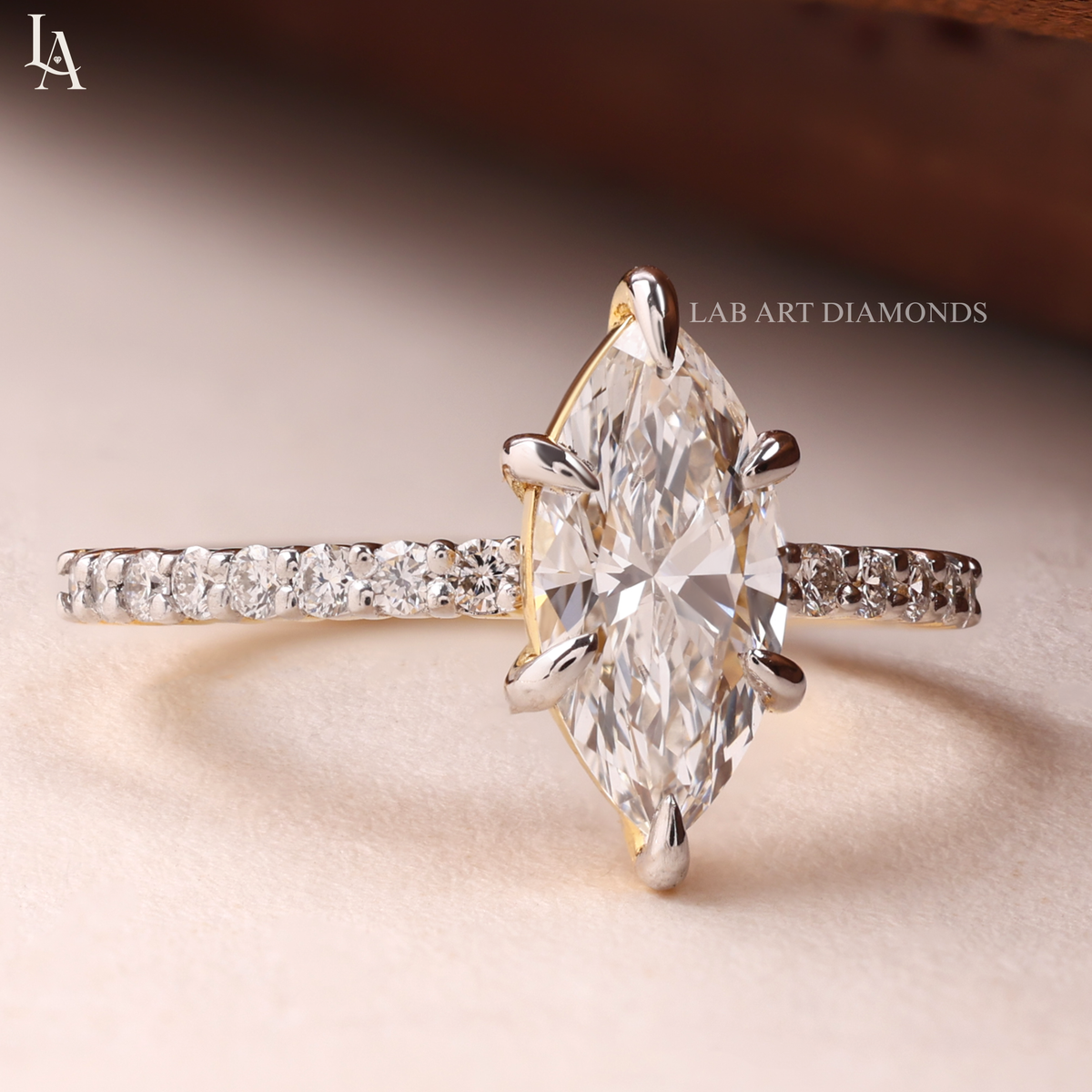 Marquise Cut Solitaire Engagement Ring