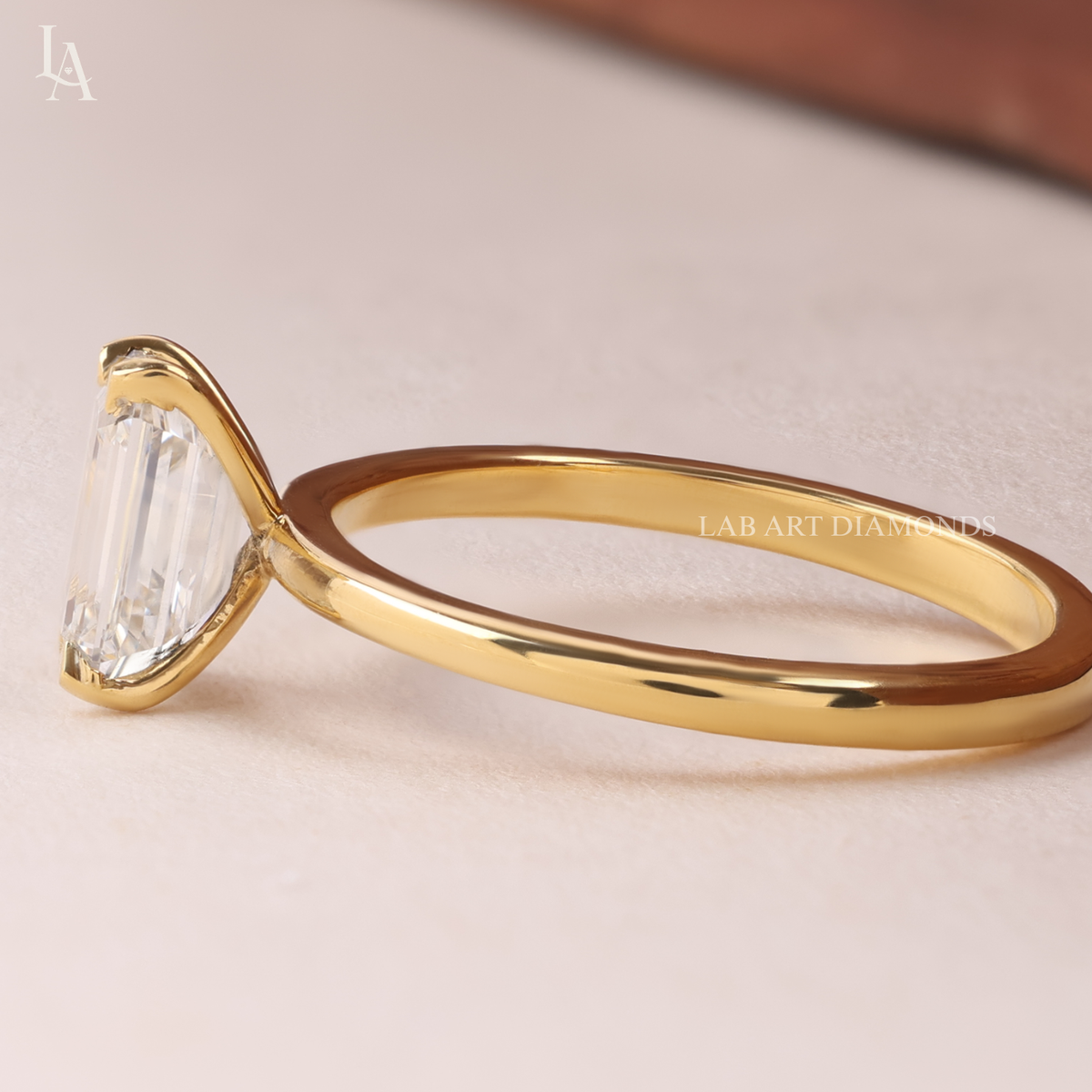 Emerald Cut Solitaire Engagement Ring