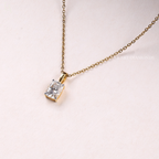 Radiant Cut Solitaire Pendent