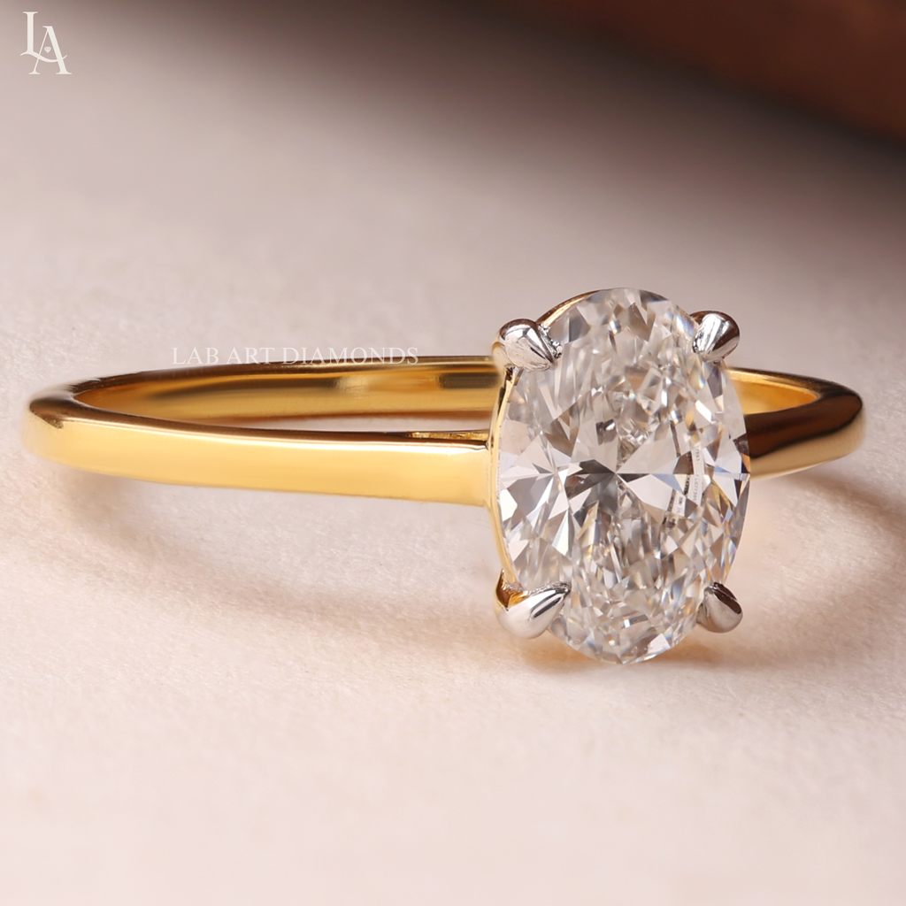 Oval Cut Solitaire Engagement Ring