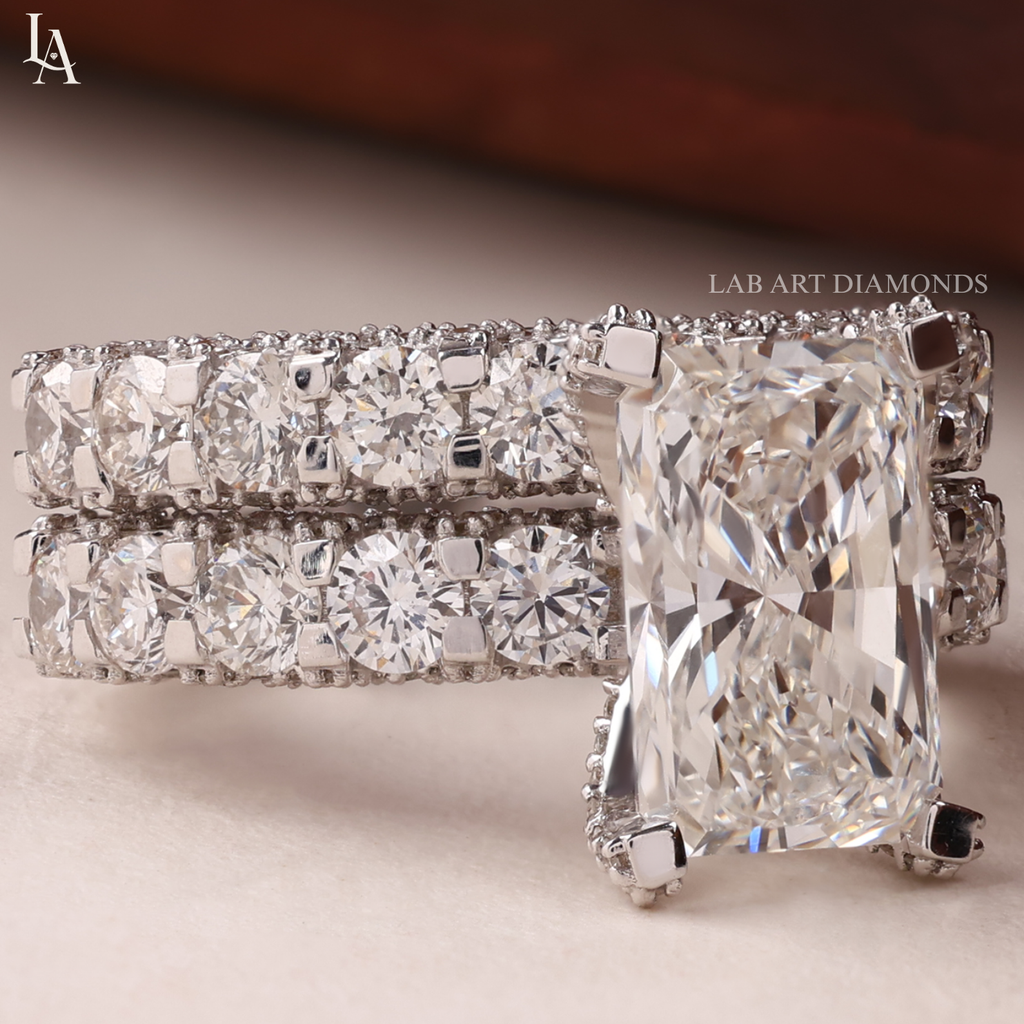 Radiant Cut Bridal Set & Engagement Ring