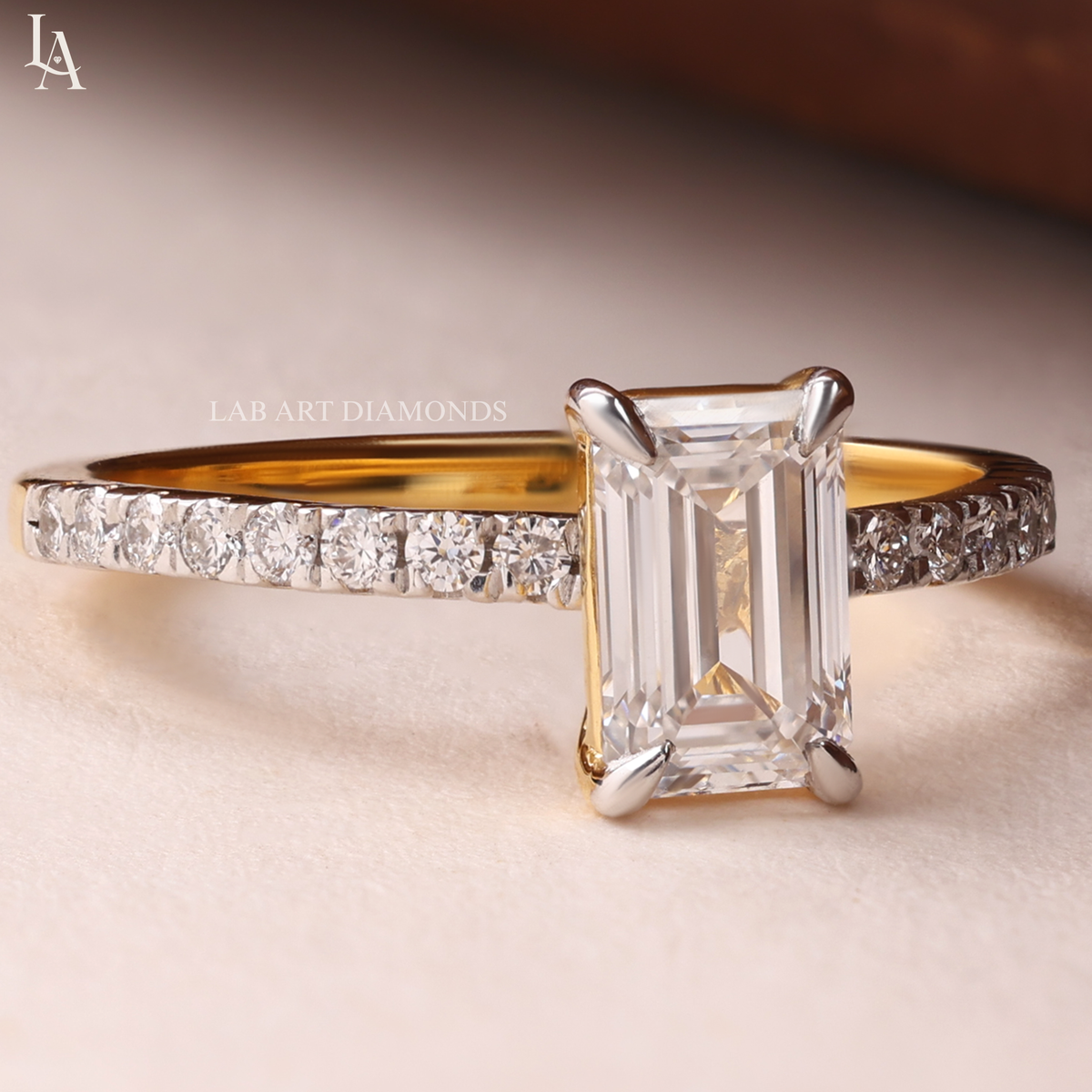 Emerald Cut Solitaire Engagement Ring