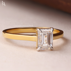 Emerald Cut Solitaire Engagement Ring