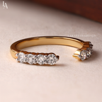 Unique Open Gap Wedding Band