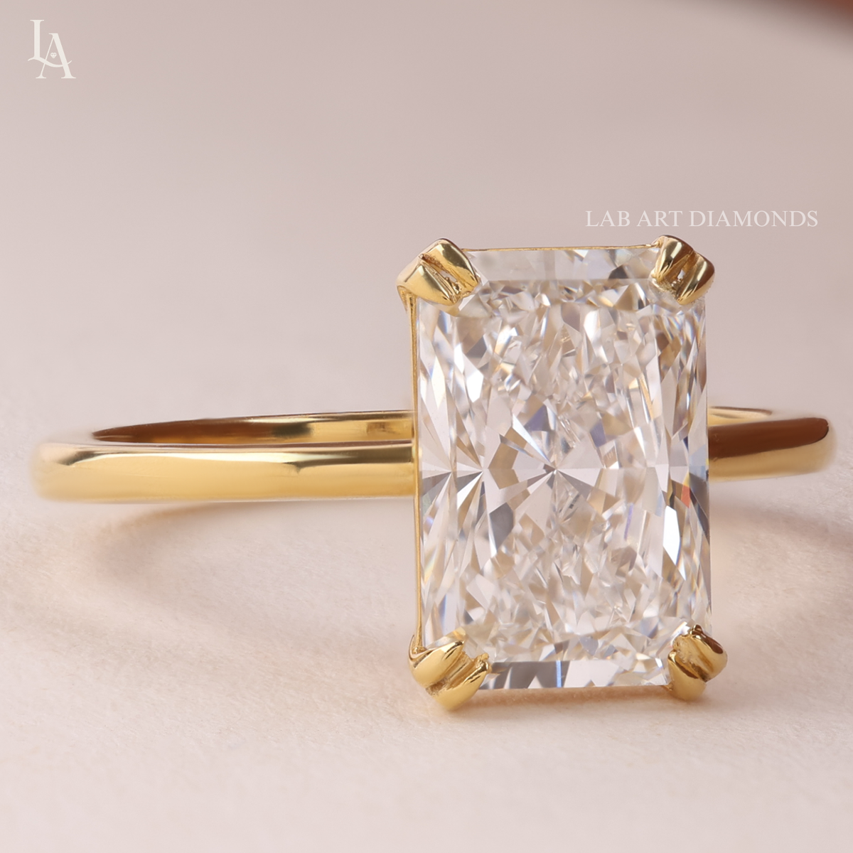 Radiant Cut Solitaire Engagement Ring