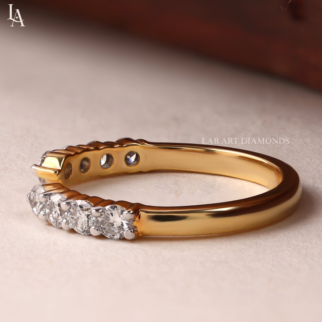 Unique Open Gap Wedding Band